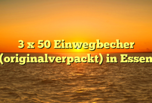3 x 50 Einwegbecher (originalverpackt) in Essen
