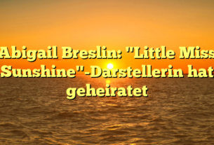 Abigail Breslin: "Little Miss Sunshine"-Darstellerin hat geheiratet