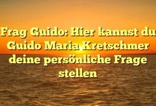 Frag Guido: Hier kannst du Guido Maria Kretschmer deine persönliche Frage stellen