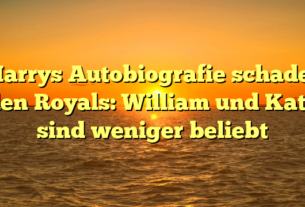 Harrys Autobiografie schadet den Royals: William und Kate sind weniger beliebt
