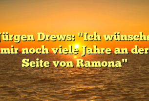 Jürgen Drews: "Ich wünsche mir noch viele Jahre an der Seite von Ramona"