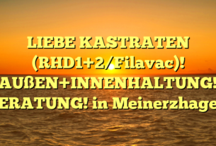 LIEBE KASTRATEN (RHD1+2/Filavac)! AUßEN+INNENHALTUNG! BERATUNG! in Meinerzhagen