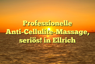 Professionelle Anti-Cellulite-Massage, seriös! in Ellrich