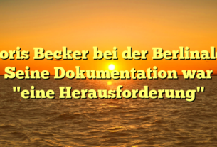 Boris Becker bei der Berlinale: Seine Dokumentation war "eine Herausforderung"