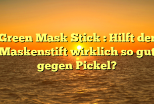 Green Mask Stick : Hilft der Maskenstift wirklich so gut gegen Pickel?