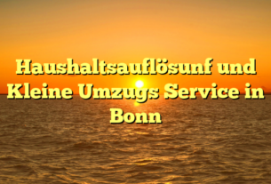 Haushaltsauflösunf und Kleine Umzugs Service in Bonn