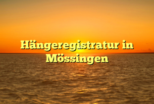 Hängeregistratur in Mössingen