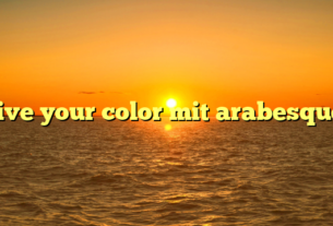 Live your color mit arabesque!