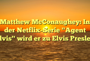 Matthew McConaughey: In der Netflix-Serie "Agent Elvis" wird er zu Elvis Presley