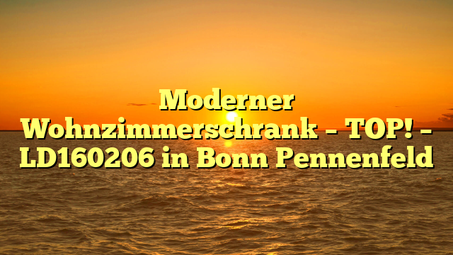 Moderner Wohnzimmerschrank – TOP! – LD160206 in Bonn Pennenfeld