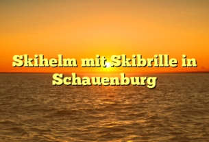 Skihelm mit Skibrille in Schauenburg