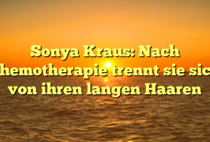 Sonya Kraus: Nach Chemotherapie trennt sie sich von ihren langen Haaren