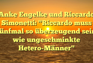 Anke Engelke und Riccardo Simonetti: "Riccardo muss fünfmal so überzeugend sein wie ungeschminkte Hetero-Männer"