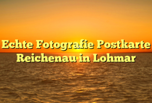 Echte Fotografie Postkarte Reichenau in Lohmar