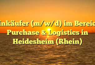Einkäufer (m/w/d) im Bereich Purchase & Logistics in Heidesheim (Rhein)
