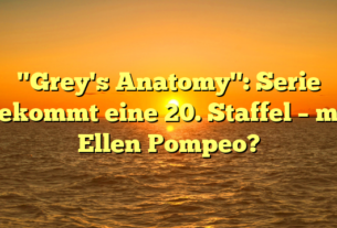 "Grey's Anatomy": Serie bekommt eine 20. Staffel – mit Ellen Pompeo?