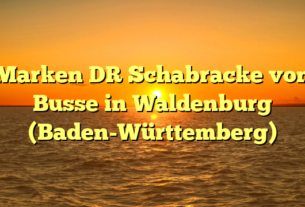 Marken DR Schabracke von Busse in Waldenburg (Baden-Württemberg)