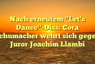 Nach erneutem "Let's Dance"-Diss: Cora Schumacher wehrt sich gegen Juror Joachim Llambi