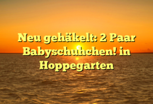 Neu gehäkelt: 2 Paar Babyschuhchen! in Hoppegarten