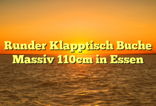 Runder Klapptisch Buche Massiv 110cm in Essen