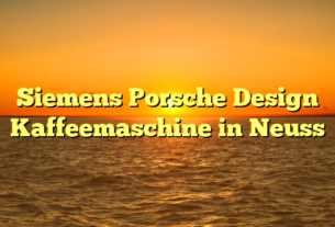 Siemens Porsche Design Kaffeemaschine in Neuss