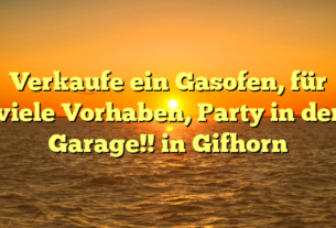 Verkaufe ein Gasofen, für viele Vorhaben, Party in der Garage!! in Gifhorn