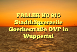 FALLER H0 915 Stadthäuserzeile Goethestraße OVP in Wuppertal