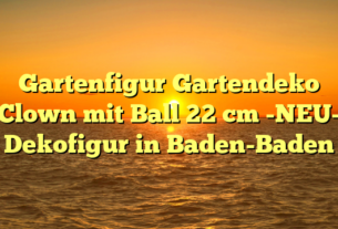 Gartenfigur Gartendeko Clown mit Ball 22 cm -NEU- Dekofigur in Baden-Baden