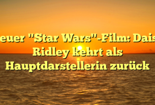 Neuer "Star Wars"-Film: Daisy Ridley kehrt als Hauptdarstellerin zurück