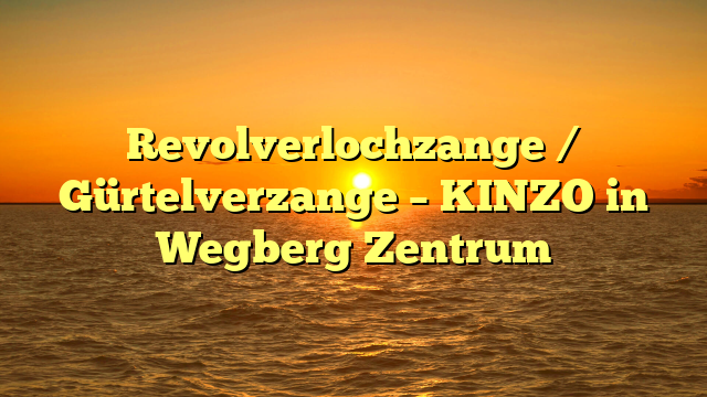 Revolverlochzange / Gürtelverzange – KINZO in Wegberg Zentrum