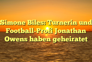 Simone Biles: Turnerin und Football-Profi Jonathan Owens haben geheiratet