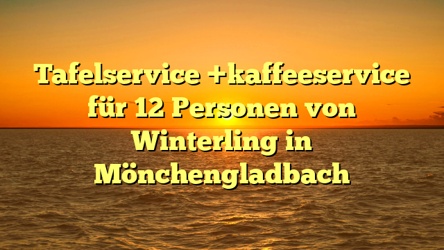 Tafelservice +kaffeeservice für 12 Personen von Winterling in Mönchengladbach