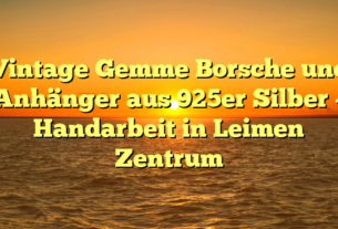 Vintage Gemme Borsche und Anhänger aus 925er Silber – Handarbeit in Leimen Zentrum