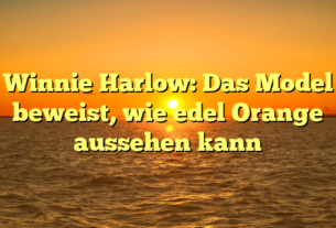 Winnie Harlow: Das Model beweist, wie edel Orange aussehen kann
