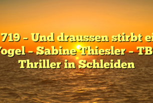 B 719 – Und draussen stirbt ein Vogel – Sabine Thiesler – TB – Thriller in Schleiden