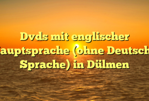 Dvds mit englischer Hauptsprache (ohne Deutsche Sprache) in Dülmen