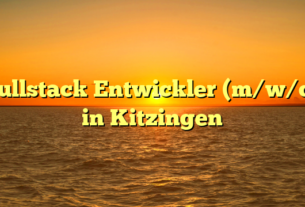 Fullstack Entwickler (m/w/d) in Kitzingen