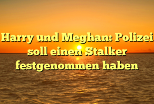 Harry und Meghan: Polizei soll einen Stalker festgenommen haben