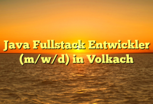 Java Fullstack Entwickler (m/w/d) in Volkach