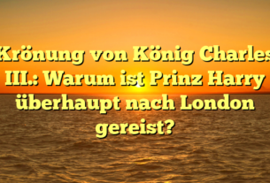 Krönung von König Charles III.: Warum ist Prinz Harry überhaupt nach London gereist?