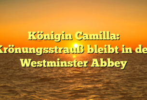 Königin Camilla: Krönungsstrauß bleibt in der Westminster Abbey