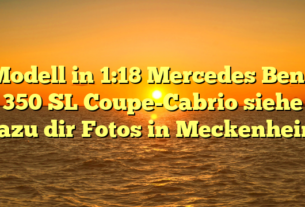 Modell in 1:18  Mercedes Benz 350 SL  Coupe-Cabrio siehe dazu dir Fotos in Meckenheim