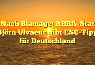 Nach Blamage: ABBA-Star Björn Ulvaeus gibt ESC-Tipp für Deutschland