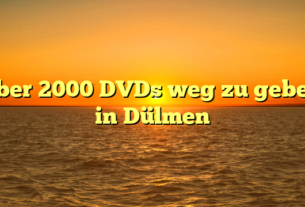 über 2000 DVDs weg zu geben in Dülmen