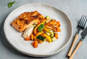 airfryer-heissluftfritteuse-senflachs-mit-gemuese