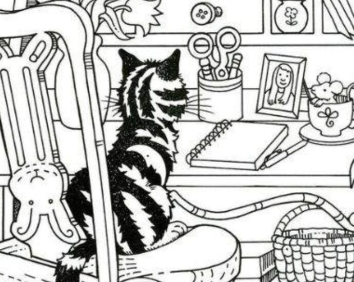Suchbild: Die Katze sieht jeder – aber wo versteckt sich die Schnecke?
