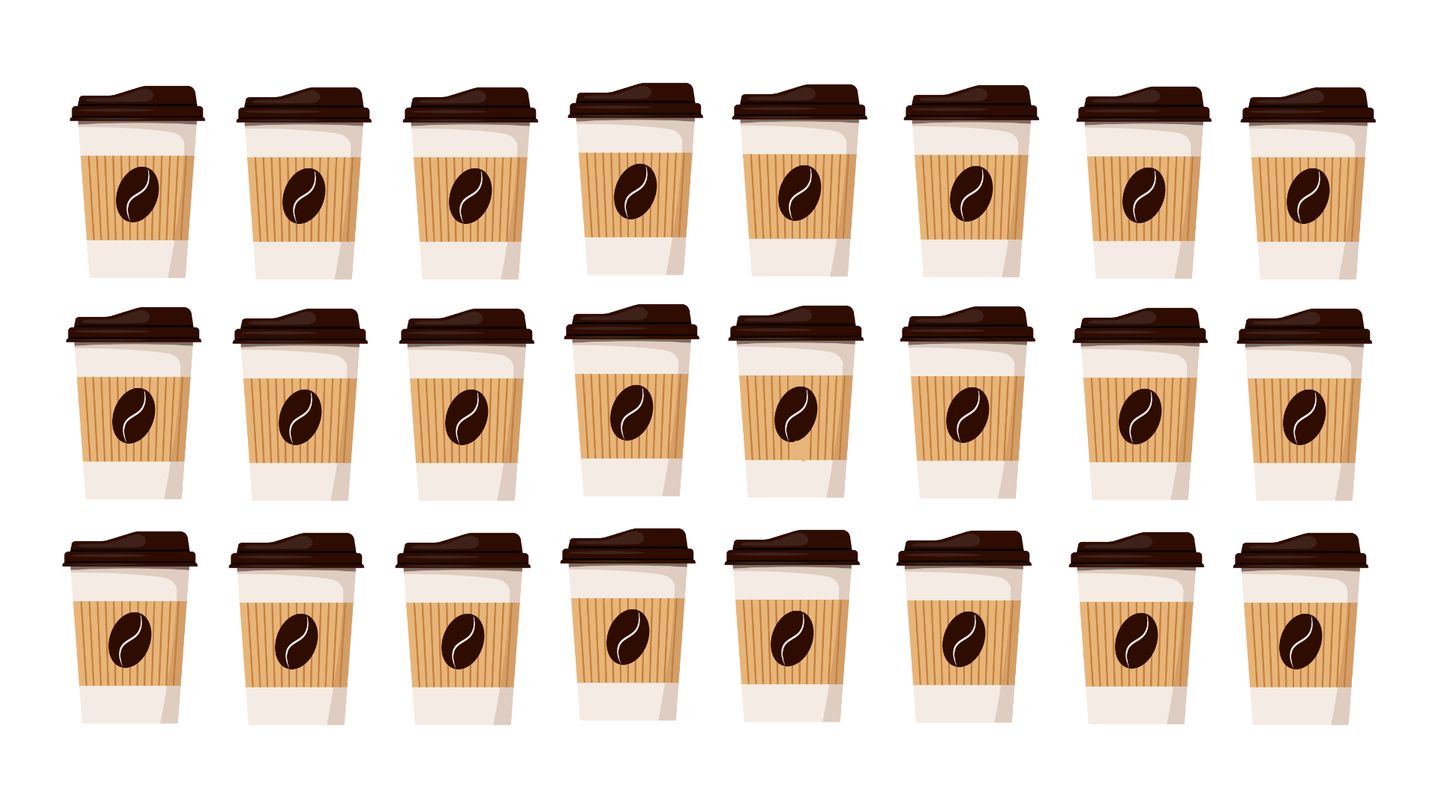 Augentest: Welcher To-Go-Becher hat einen kleinen Schönheitsfehler?