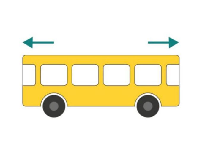 Mitttwochs-Rätsel: Kannst du kombinieren, in welche Richtung der Bus auf dem Bild fährt?