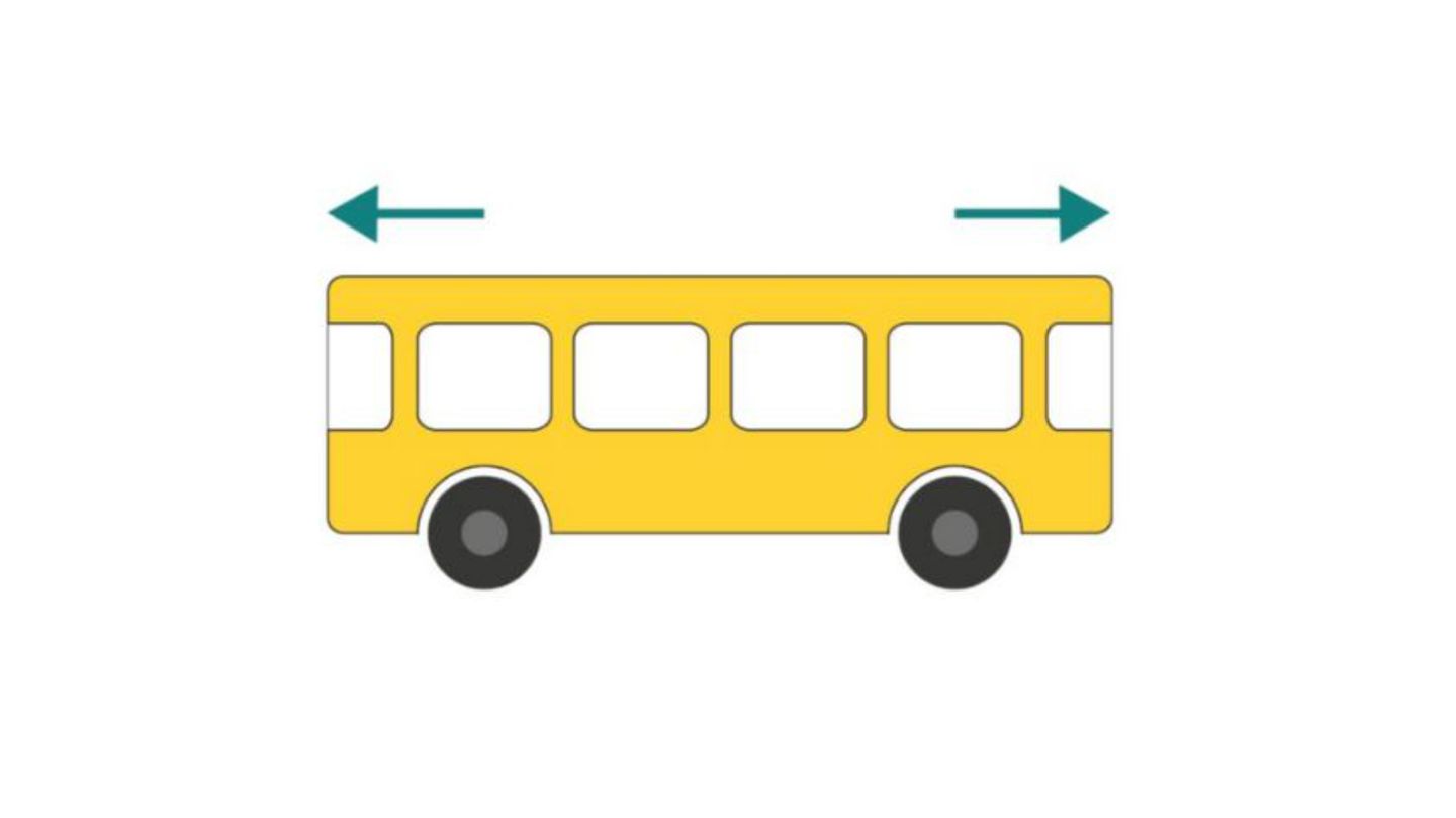 Mitttwochs-Rätsel: Kannst du kombinieren, in welche Richtung der Bus auf dem Bild fährt?