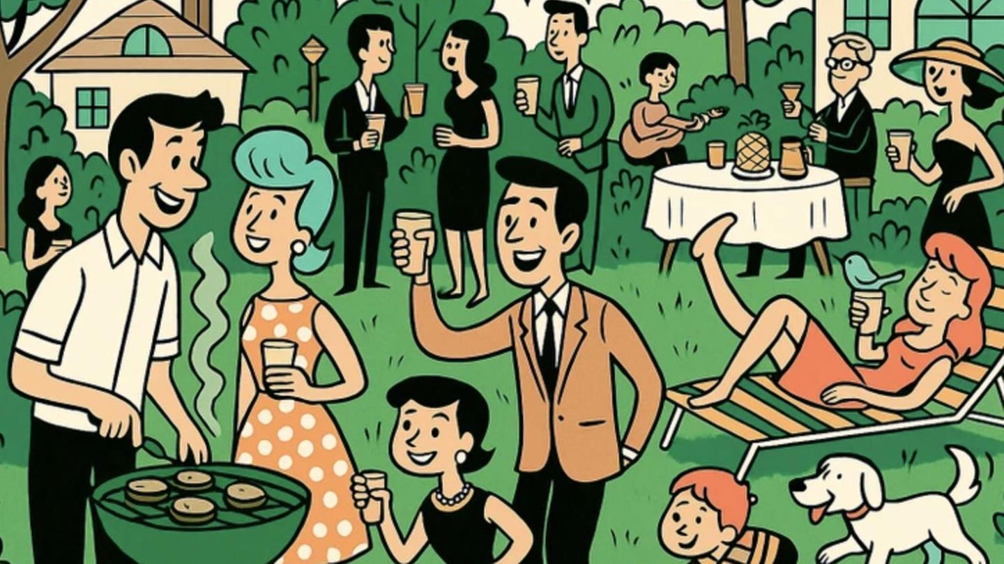 Profi-Suchbild: Könnt ihr auf dieser Sommerparty den versteckten Vogel finden?